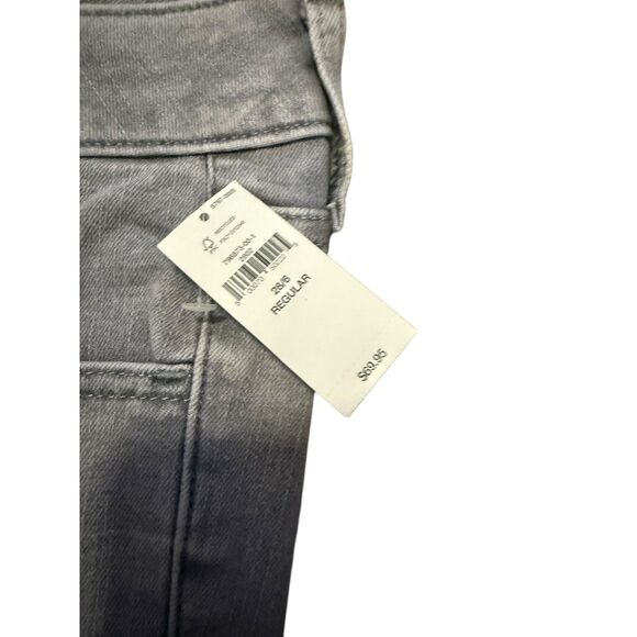 NWT GAP Gray Mid-Rise Skinny Jeans - Picture 2 of 5